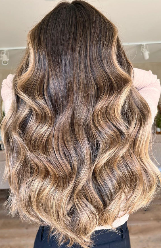 57 Cute Hair Colours and Hairstyles : Honeycomb Crush