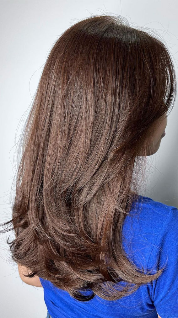 50+ Different Styles of Layered Haircuts : Subtle Caramel Volume Layers