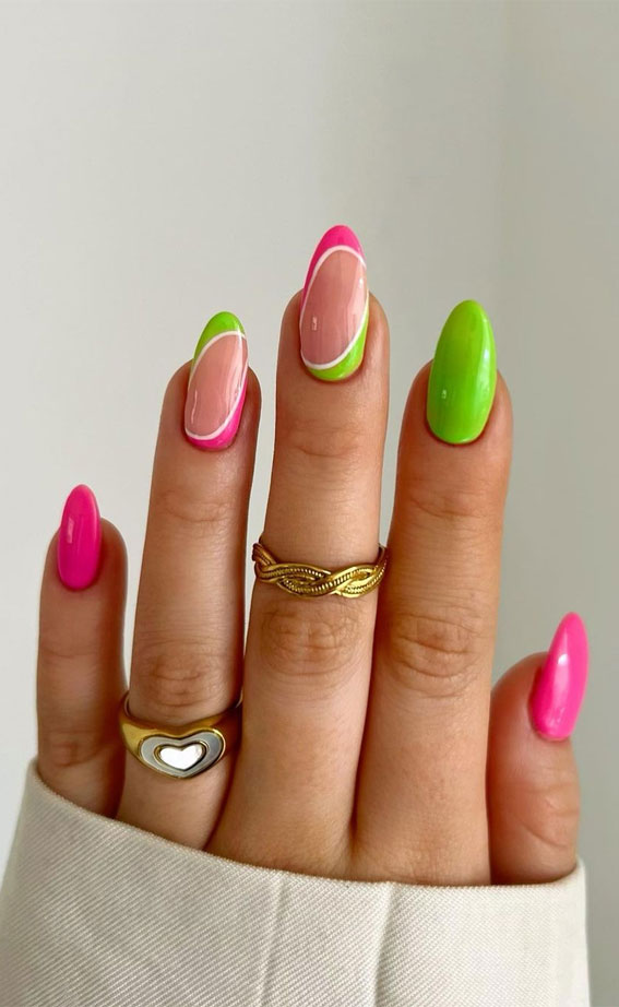 50 Cute Summer Nail Designs to Copy | Cute nail colors, Dipped nails, Nails