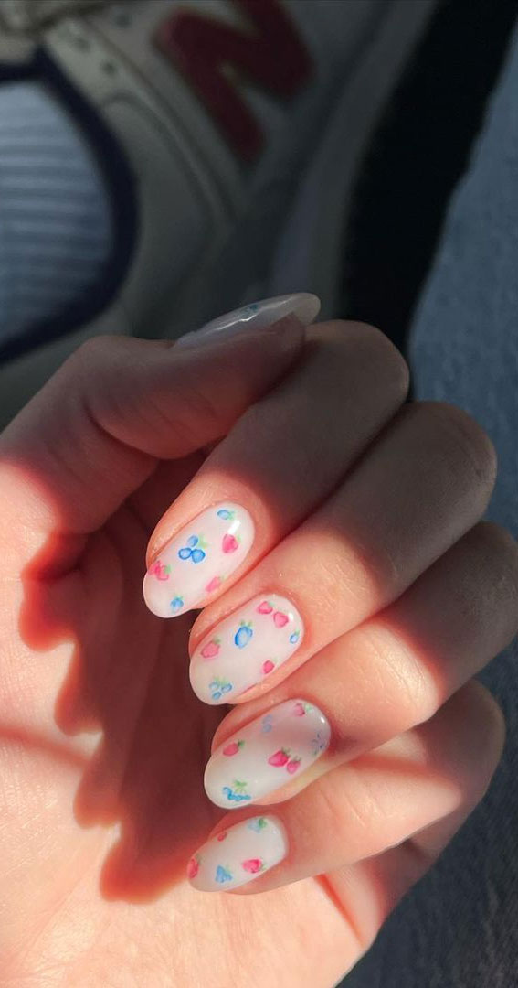 Cute Spring Nails To Inspire You : Berry Nails