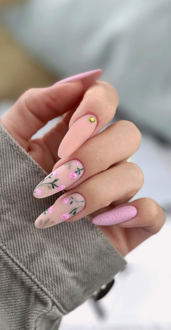 Cute Spring Nails To Inspire You : Rose Pink Nails
