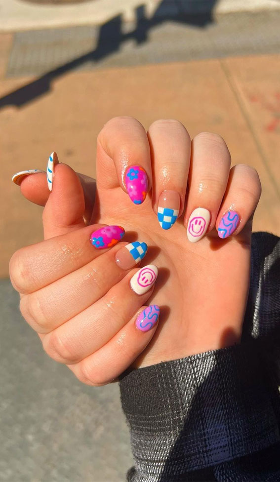 50+ Cute Summer Nails for 2023 : Pick n Mix Cute Nails