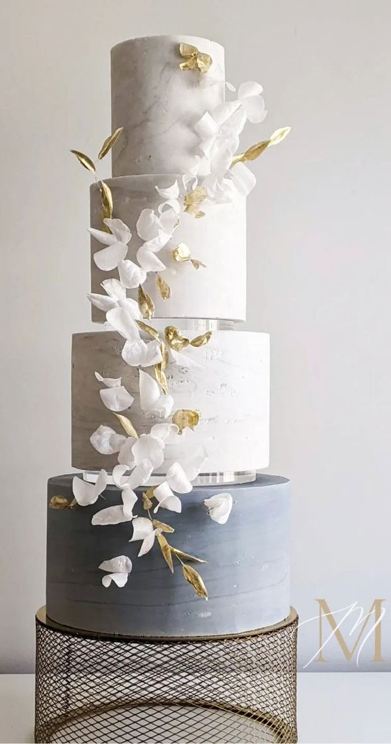 Beautiful 50+ Wedding Cakes to Suit Different Styles : Sleek & Modern