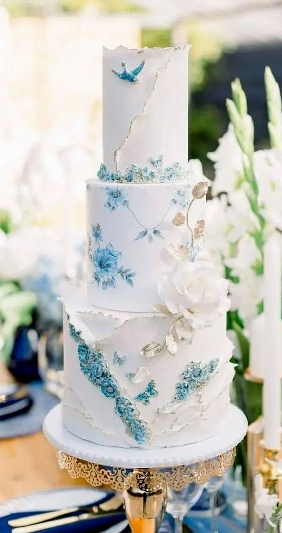 Beautiful 50+ Wedding Cakes to Suit Different Styles : Something Blue Cake