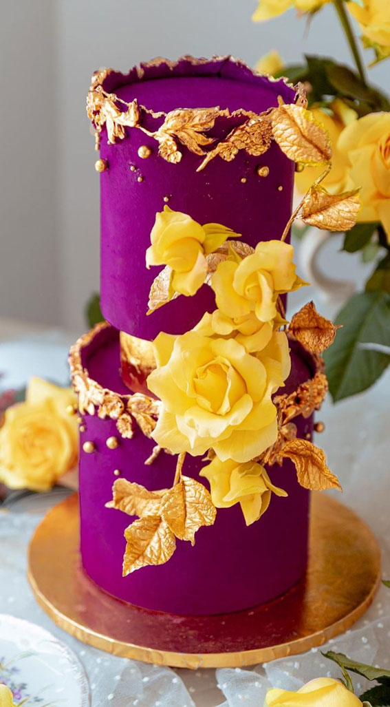 Beautiful 50+ Wedding Cakes to Suit Different Styles : Bright & Bold