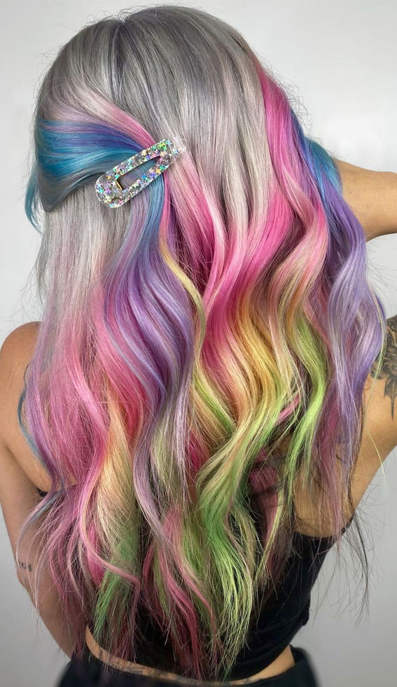 25 Creative Hair Colour Ideas to Inspire You : Stained Glass