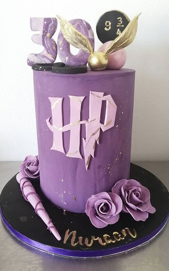 40 The Magical Harry Potter Cake Ideas : Tall 15cm Chocolate & Cream Cheese Filled Cake