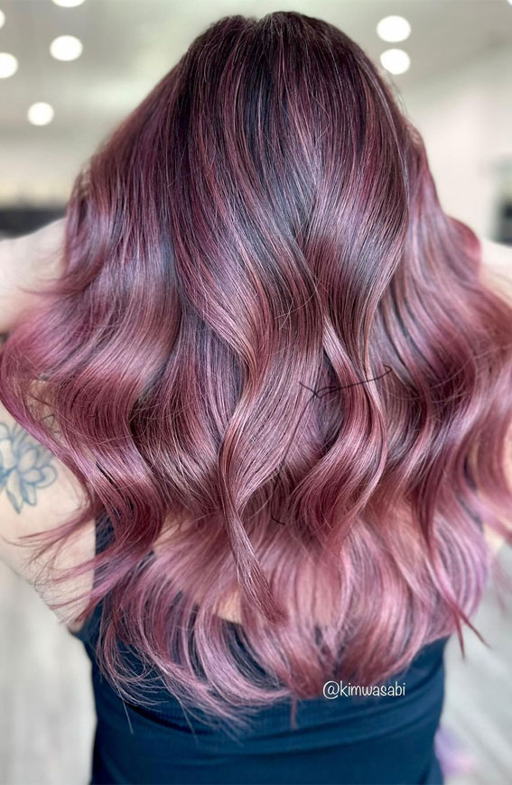 20 Unconventional Hair Color Ideas to Make a Statement : Rose Brown