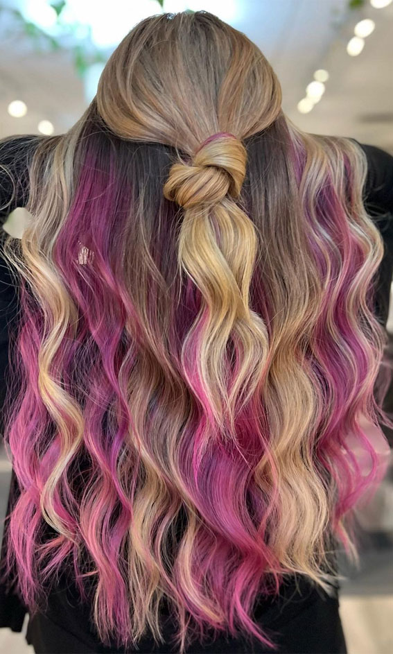 20 Unconventional Hair Color Ideas to Make a Statement : Blonde & Berry