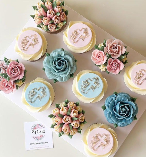 40 Sweet Temptations Irresistible Cupcake Creations : Christening Cupcakes