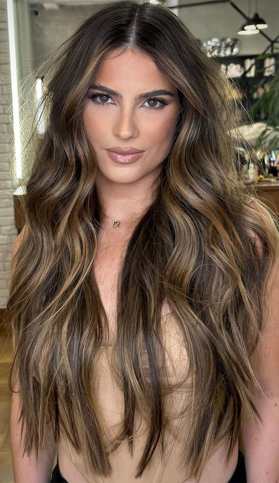 Sophisticated Hair Colour Ideas for a Chic Look : Lightened brunette