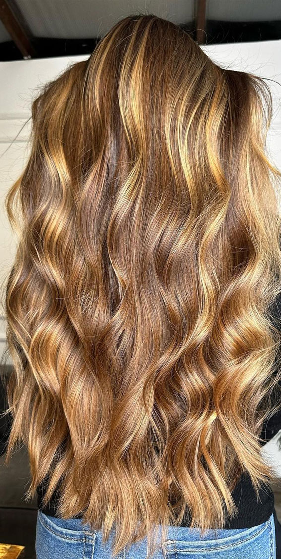 Sophisticated Hair Colour Ideas for a Chic Look : Golden Honey Pot