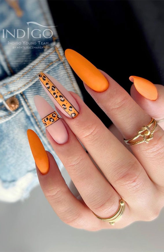 UPDATED] 40 Neon Orange Nails