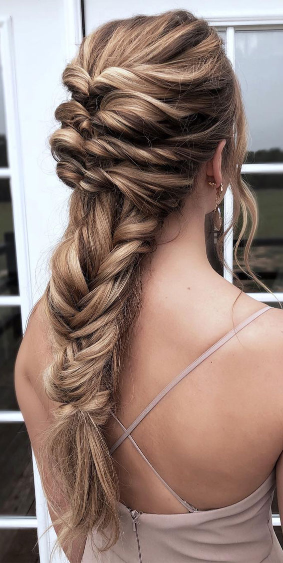 30 Glamorous Braids To Make a Statement on Your Big Day : Volume Topsy Tails