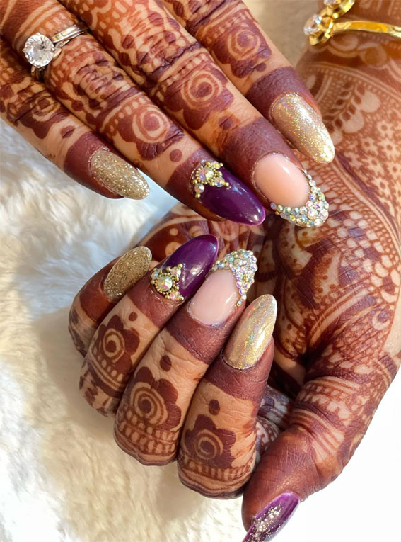 Bridal Fashion: सिर्फ लहंगा ही नहीं Nail Art भी हो खास - latest bridal nail  art designs-mobile