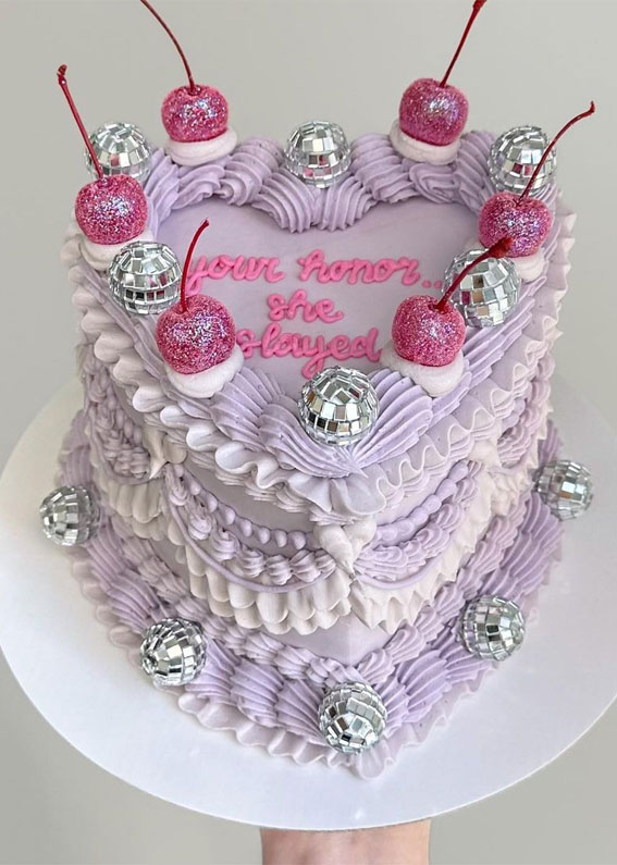 50 Cute Buttercream Cake Ideas for Any Occasion : Lavender, Pink and Red  Lambeth Cake I Take You | Wedding Readings | Wedding Ideas | Wedding  Dresses | Wedding Theme