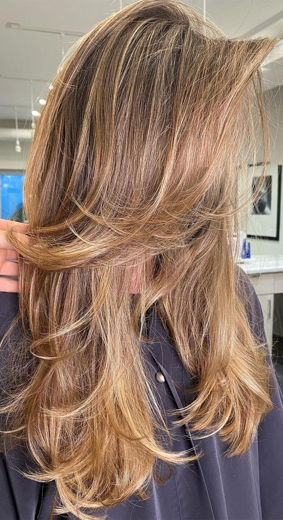 40 Long Layered Haircuts To Try Right Now : Natural Glow Long Layers