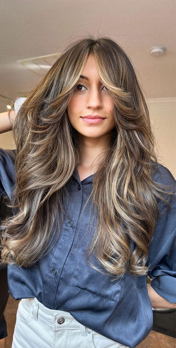 40 Long Layered Haircuts To Try Right Now : Long Layered with