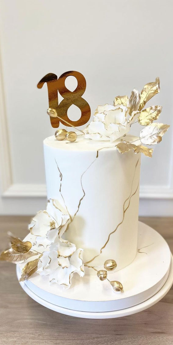 Gold and White Marble 18th Birthday Cake, 18th Birthday Cake Ideas, Elegant 18th Birthday Cakes, Simple 18th Birthday Cake Designs, simple 18th birthday cake for girl, simple 18th Birthday Cake boys, 18th Birthday Cake Chocolate