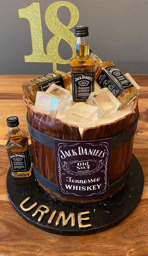 18th Birthday Cake Ideas for a Memorable Celebration : Jack Daniels Cake