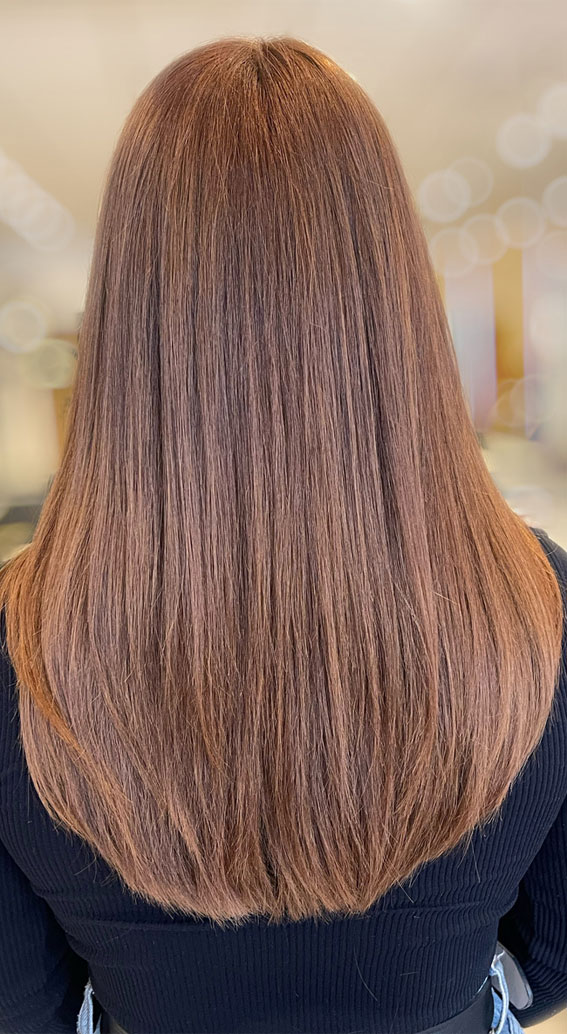 54 Trendy Hair Colour Ideas to Rock This Autumn : Copper Chestnut