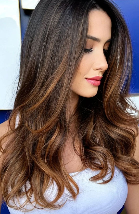 ombre espresso hair colour, Rich Brunette, Hair Colour, Autumn Hair Colour, autumn hair colour ideas, fall hair colour, brunette hair colour, rich brunette hair, fall balayage hair color, autumn hair colour trends