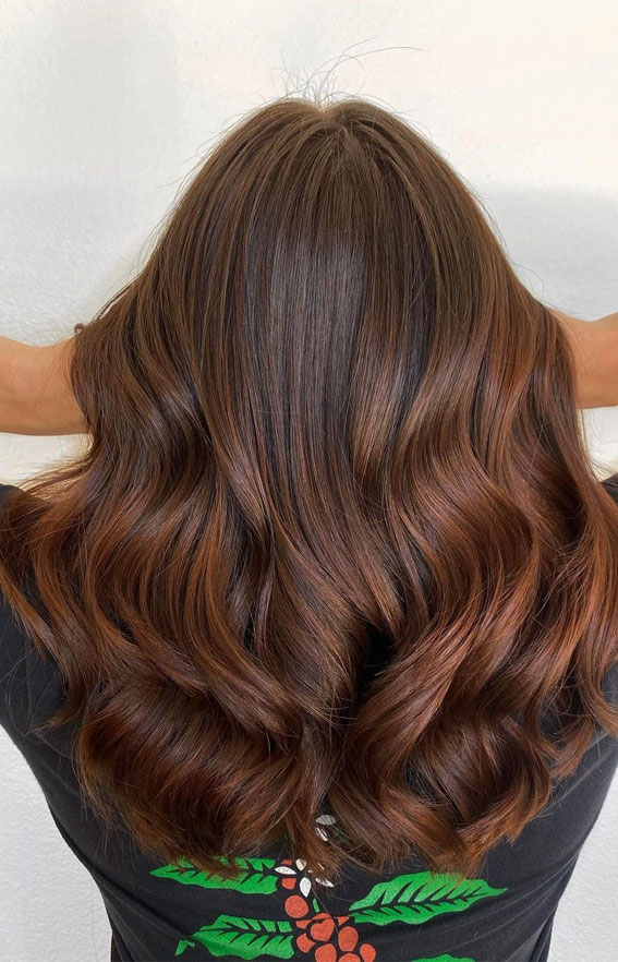 54 Trendy Hair Colour Ideas to Rock This Autumn : Chestnut Brunette