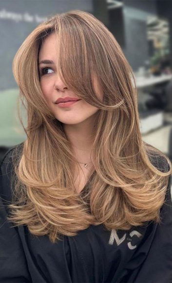 50 Chic and Versatile Medium Layered Haircut Ideas : Bronde Hair with ...