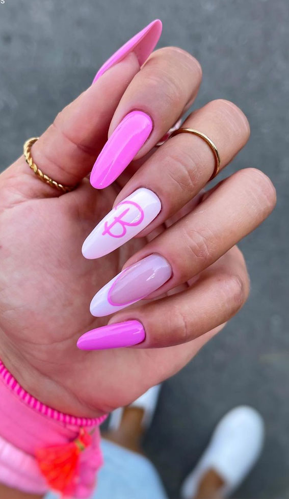 Chic Summer Nail Ideas Embrace the Season with Style : Barbie Inspired Nails