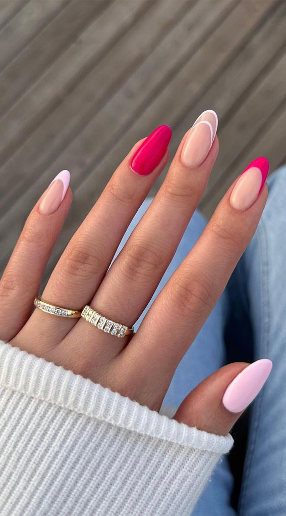 Chic Summer Nail Ideas Embrace the Season with Style : Pick N Mix Pink French Tips
