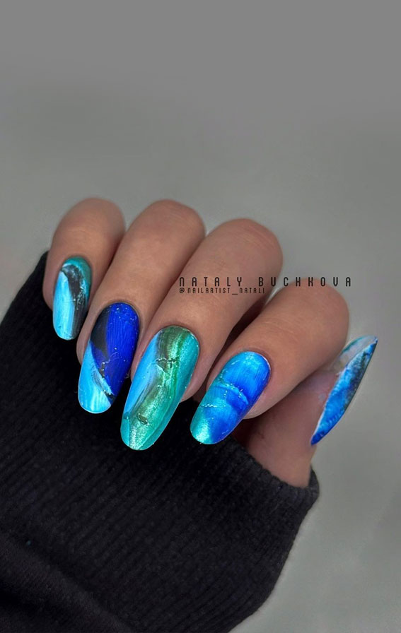 Chic Summer Nail Ideas Embrace the Season with Style : Galaxy Inspired Nails