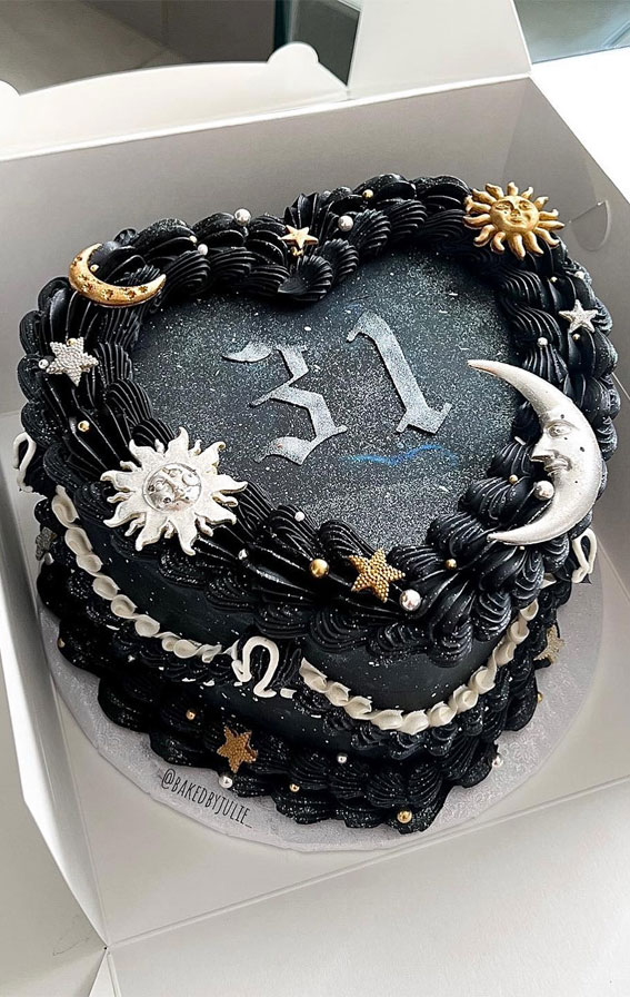 40 Delightful Lambeth Birthday Cake Ideas : Leo Galaxy Theme Cake for 31st Birthday