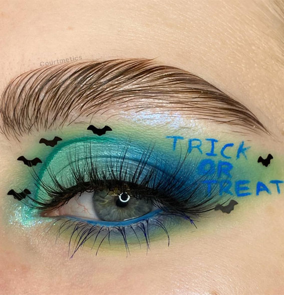 Creative Halloween Makeup Looks : Trick or Treat Eye Makeup Look