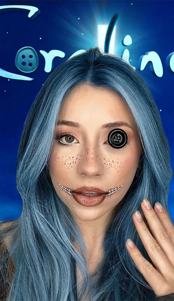 Creative Halloween Makeup Looks : Spooky Haunted Doll