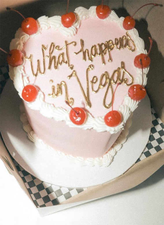 50 Cute Vintage Style Cake Delight Ideas : What happens in Vegas
