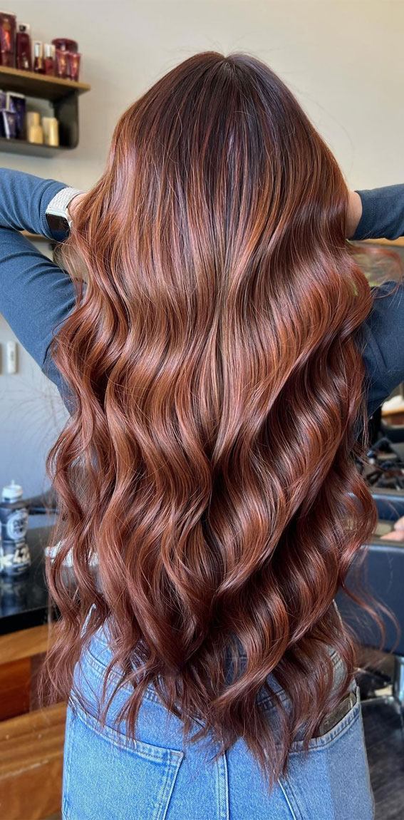 50 Fall Hair Colour Ideas for a Cozy Season : Dark Cowboy Copper