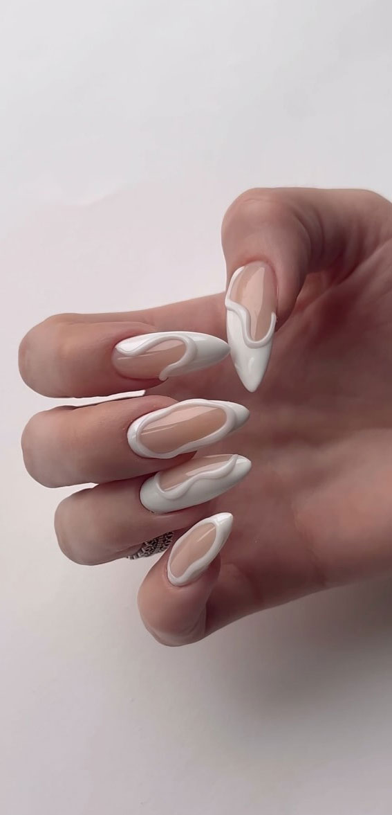 Thanksgiving Nail Art Delights : Monochromatic Abstract Nails