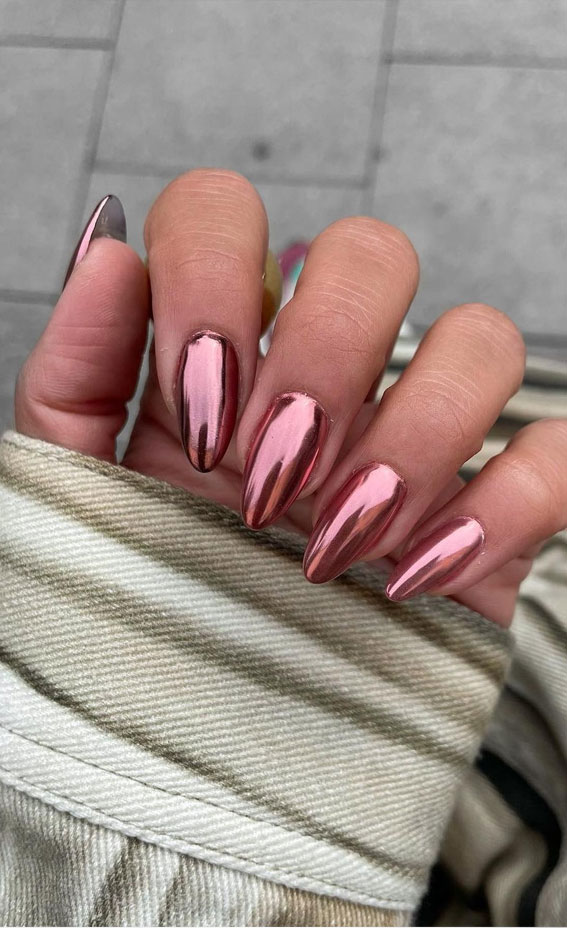 first time getting chrome nails : r/Nails