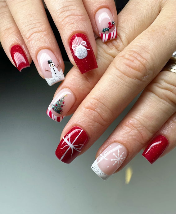 Set Of 12 Cute Christmas Nail Stickers With Cartoon Animal Designs Penguin,  Bird, Valentine, Sliders Water Decals For Snowman Fingernail Art From  Guojianghealth, $23.5 | DHgate.Com