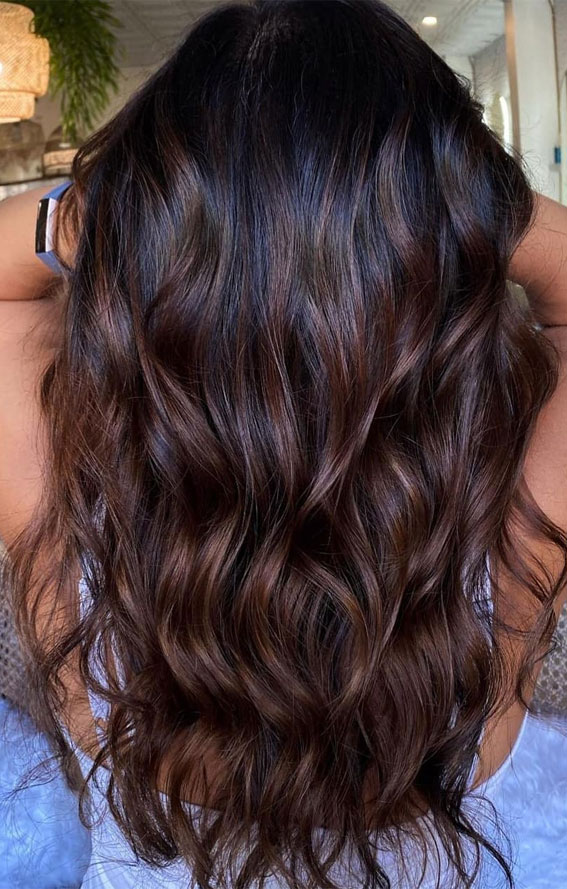 50+ Captivating Hair Colors for the Chilly Season : Dark Chocolate Melt