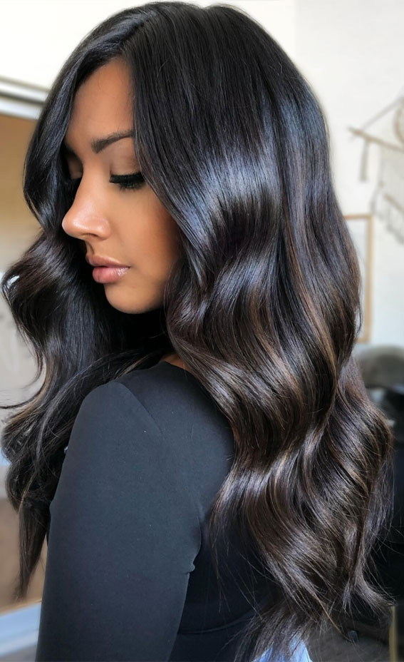 50+ Captivating Hair Colors for the Chilly Season : Glazed Chocolate Donut