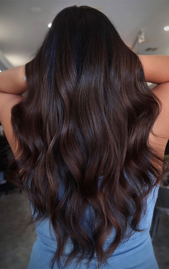 50+ Captivating Hair Colors for the Chilly Season : Chocolate Pecan Brunette