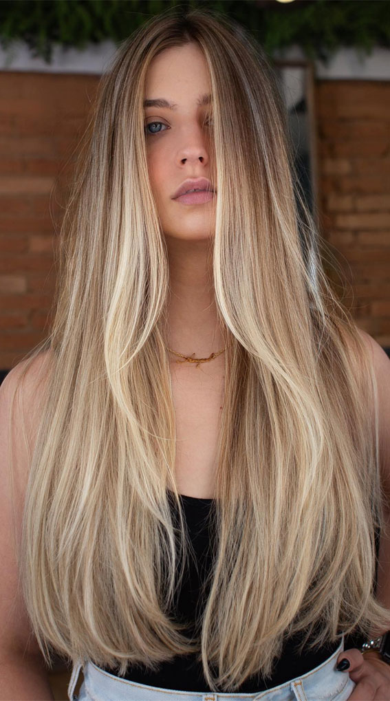 50+ Captivating Hair Colors for the Chilly Season : Vanilla Blonde