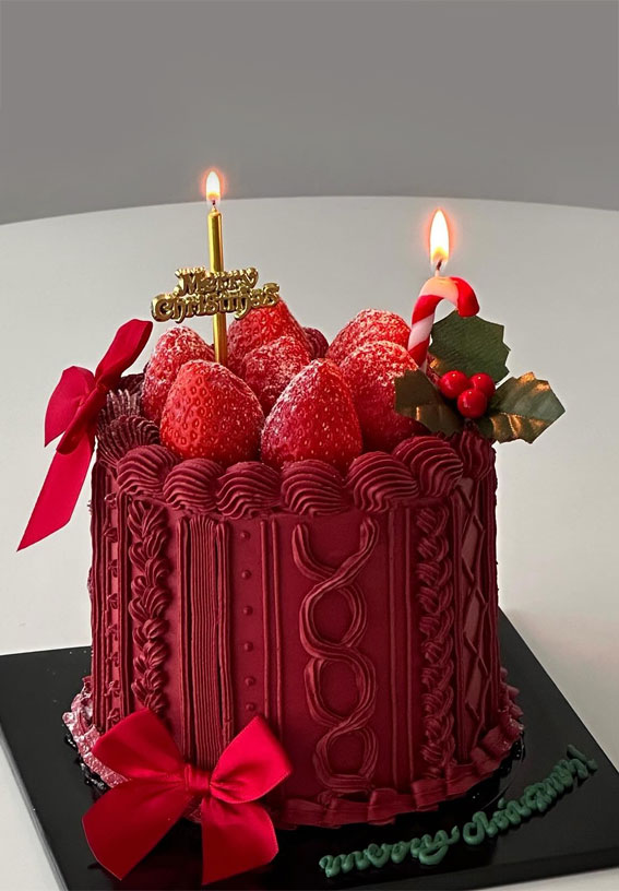 Festive Cake Ideas for Winter Wonderland Delights : Red Sweater Cake