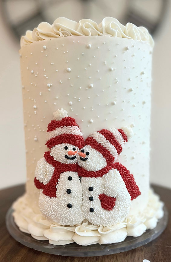 Festive Cake Ideas for Winter Wonderland Delights : Winter Whispers Cake