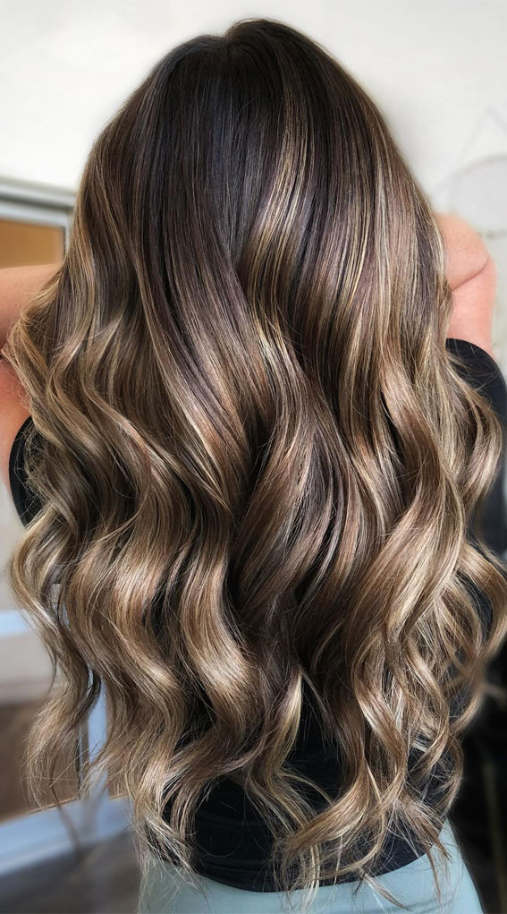 Winter Enchantment Hair Colours To Embrace The Season : Beige Blonde Brunette Dimensional Balayage
