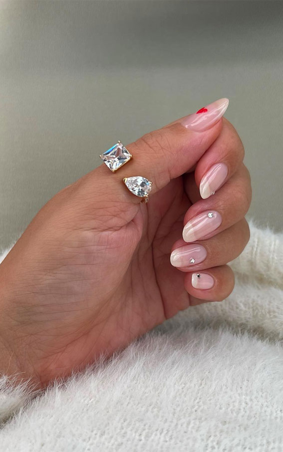 Celebrate Glam 22 Elegant Birthday Nail Designs : Subtle French Nails with a Touch of Romance