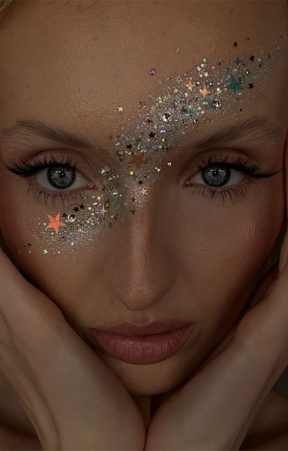 35 Festival-Ready Makeup Inspirations : Magic Galaxy Angel Fairy