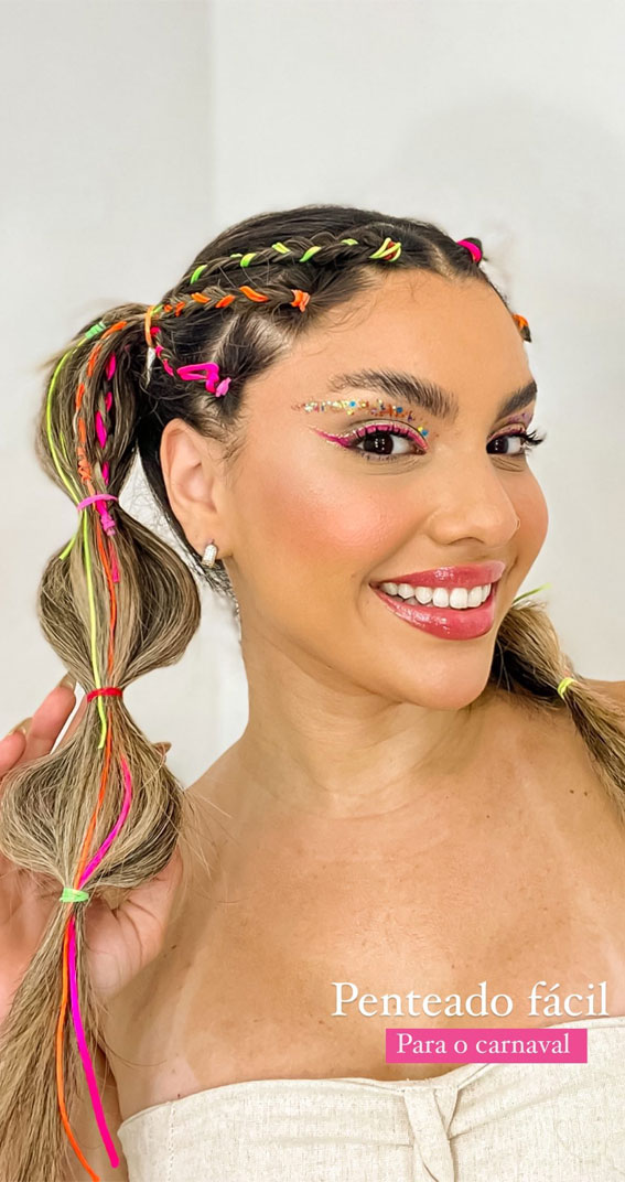 35 Festival-Ready Makeup Inspirations : Carnival Fun