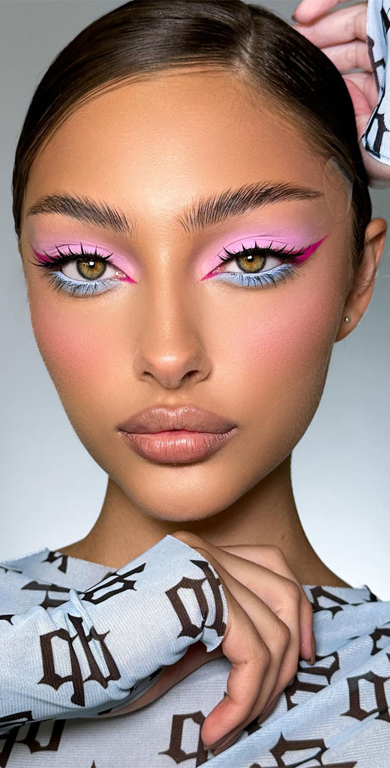 35 Festival-Ready Makeup Inspirations : Cotton Candy Dreams